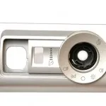 Silver finished control panel with dial
